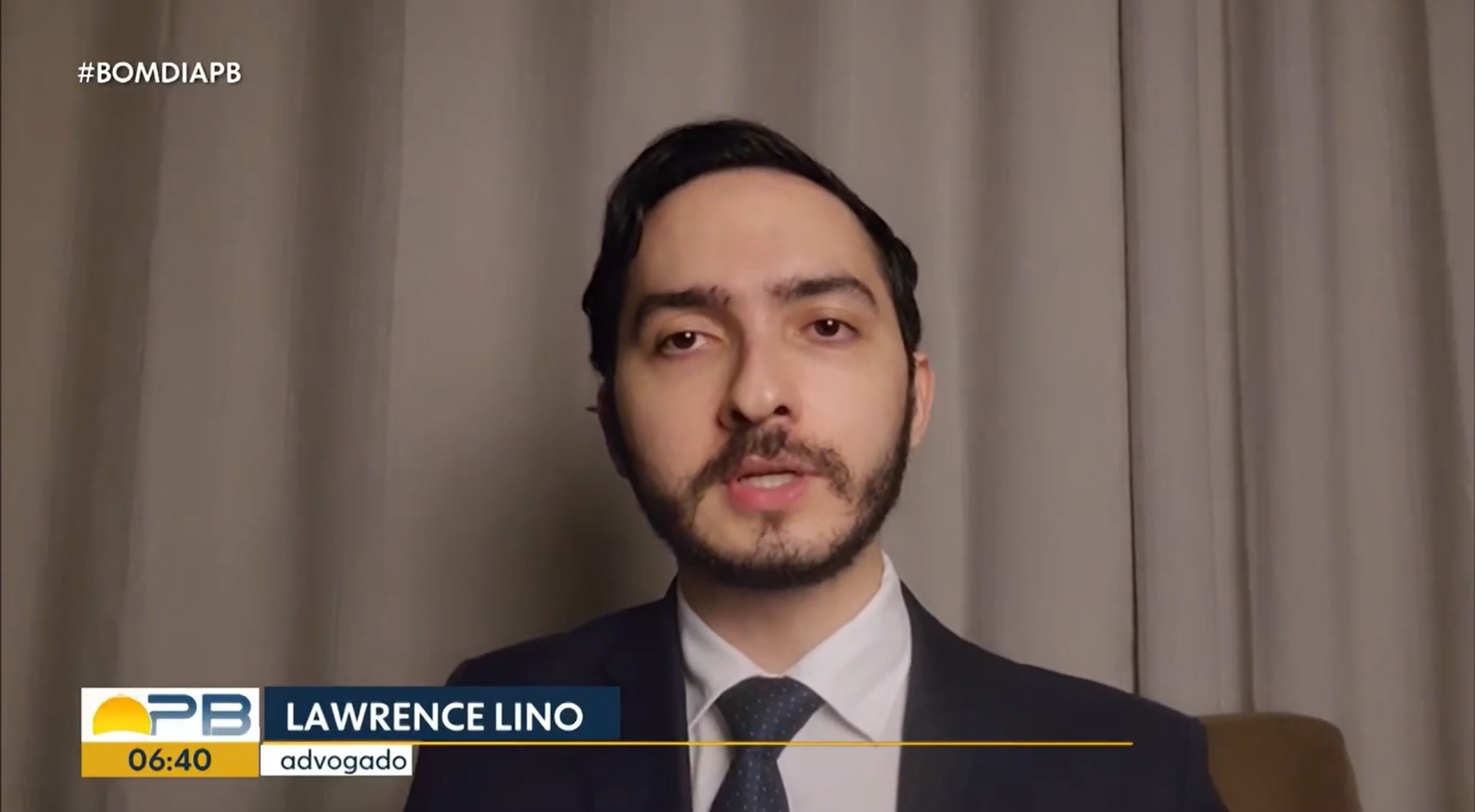 Entrevista para o Bom Dia Paraíba